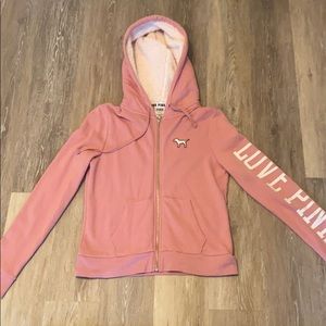 Victoria’s Secret pink Sherpa hoodie